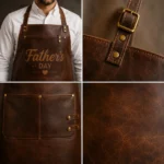 Father's Day Vintage Leather Apron – Premium Full Grain Leather - Image 2