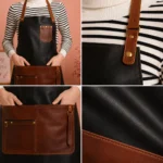 Heritage Craft Happy Mother's Day Black Leather Apron - Image 2