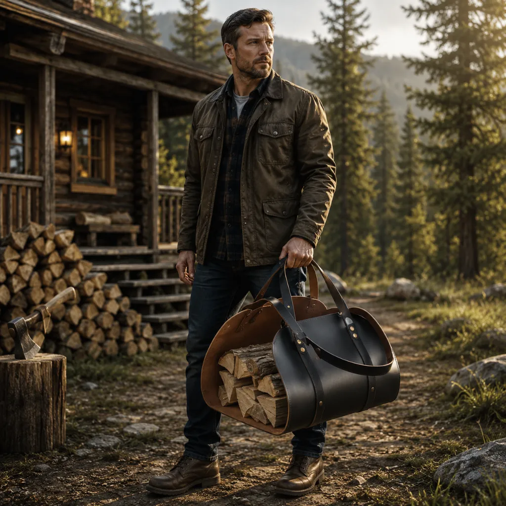 Log-13.webp Woodland Firewood Crazy Horse Log Carrier - Image 1