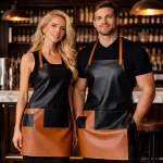 MixMaster Bar Cowhide Leather Apron - Double Up!