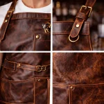 Soulmate Bar Aprons – Cowhide Leather Aprons | Double Up - Image 2