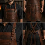 Legacy Edition Crazy Horse Brown Blacksmith Leather Apron - Image 2