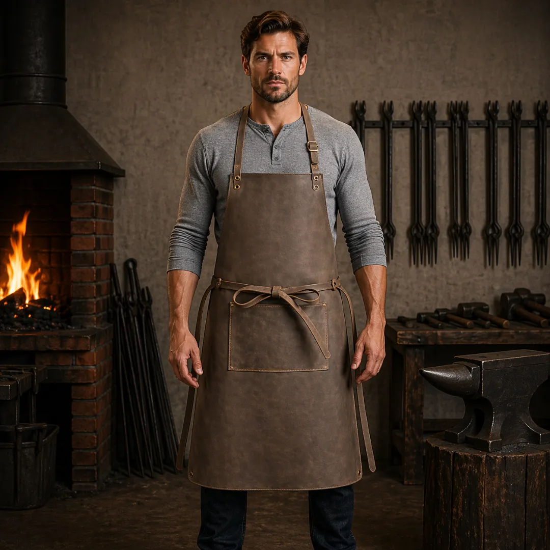 Untitled-2026-04-24T215439.399.webp Forge Legacy Grey Blacksmith Leather Apron - Image 1