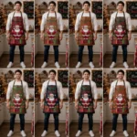 Cozy Cabin Black Crazy Horse Leather Apron - Image 3