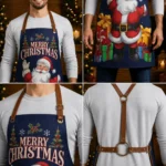 Yuletide Artisan Blue Crazy Horse Leather Apron - Image 2