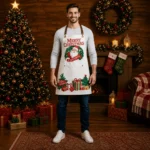 North Pole White Crazy Horse Leather Apron