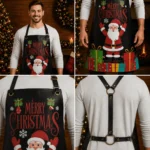 Merry Maker Black Crazy Horse Leather Apron - Image 2