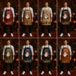 Rudolph's Craft Red Crazy Horse Leather Apron - Image 3