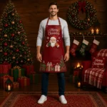 Elf-Made Red Crazy Horse Leather Apron