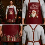 Elf-Made Red Crazy Horse Leather Apron - Image 2