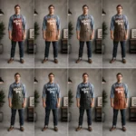 Father’s Day Crazy Horse Leather Apron - Image 3