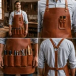Heritage Maker Brown Leather Carpentry Apron - Image 2