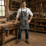 Craftsman’s Armor Grey Carpentry Leather Apron