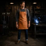 Bram 2 Pockets Tan Crazyhorse Leather Apron