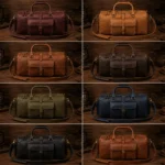 Leather Duffle Bag & Weekender Travel Carry-On Luggage - Image 3