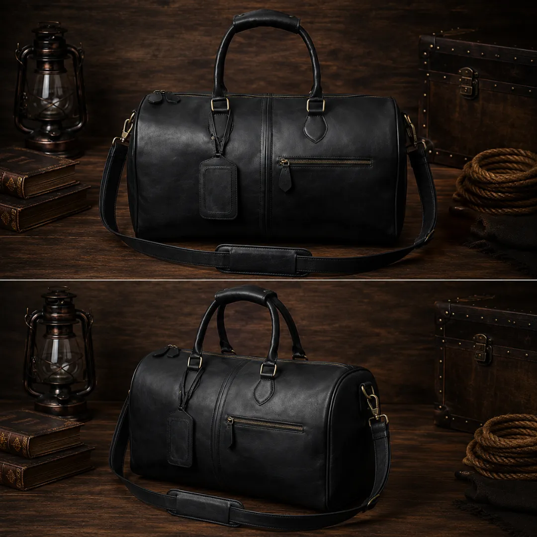 Untitled-2026-05-13T194341.546.webp Hunter Black Full Grain Leather Travel Duffle Weekender Bag - Image 1