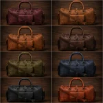 Custom Leather Travel Bag-Weekender & Carry-On for Men - Image 3