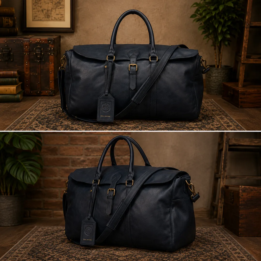 Untitled-2026-05-16T231713.864.webp Leather Weekend Custom Large Duffle Bag for Travel & Vacations - Image 1