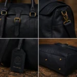 Leather Weekend Custom Large Duffle Bag for Travel & Vacations - Image 2