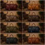 Leather Weekend Custom Large Duffle Bag for Travel & Vacations - Image 3