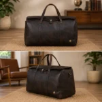 Personalized Full Grain Leather Duffle Bag