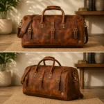 Handcrafted Full Grain Leather Weekender Bag