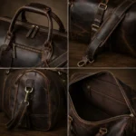 Personalized Leather Weekender Travel Bag - Image 2