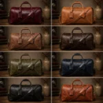 Personalized Leather Weekender Travel Bag - Image 3