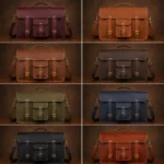 Classic Full Grain Leather Briefcase for Work or Travel Bag - Image 3