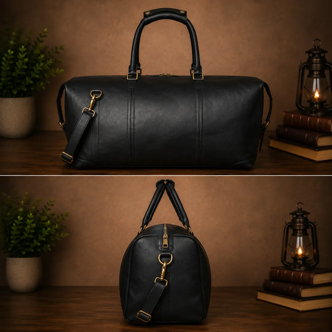 Untitled-2026-06-11T000650.992.webp Men's Leather Duffel Bag with Integrated Shoe Compartment - Image 1