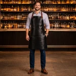 ElixirElite Bar Cowhide Leather Apron