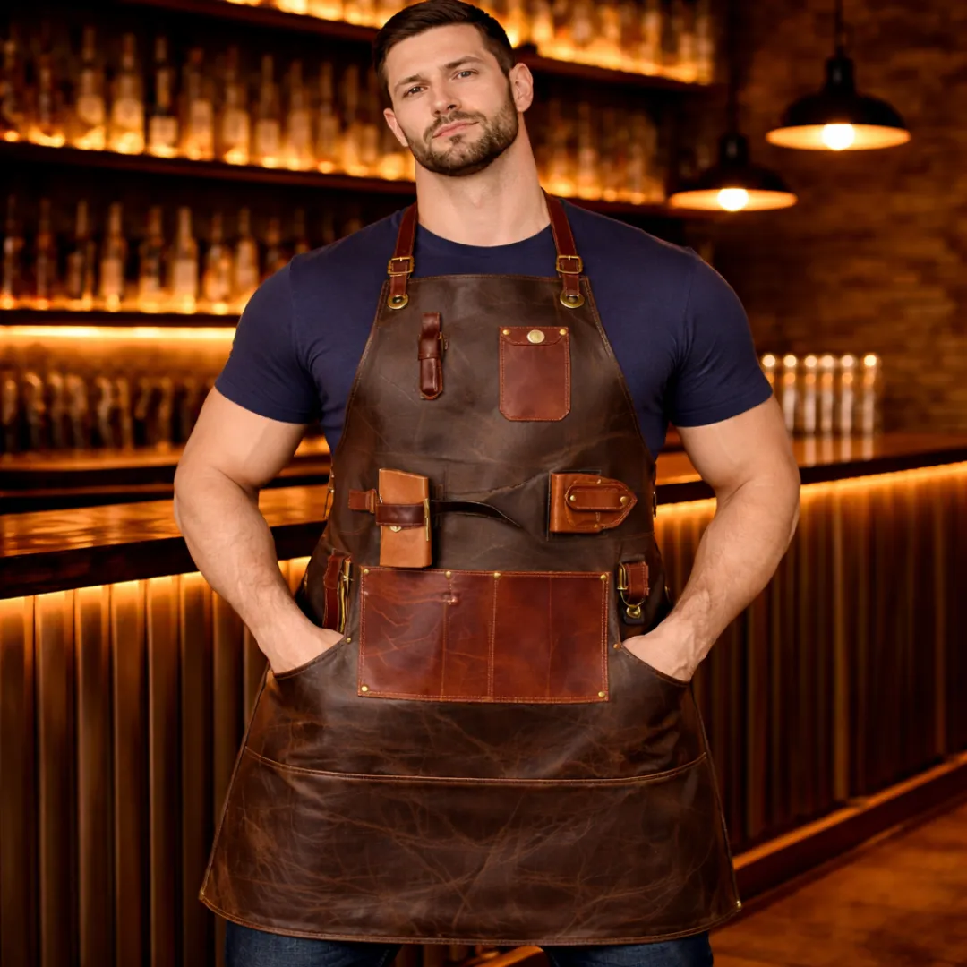 Untitled-31-2.webp VelvetPour Luxury Leather Bar Apron - Image 1