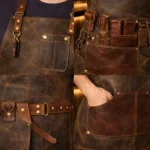 HeritageCraft Premium Leather Bar Apron - Image 2