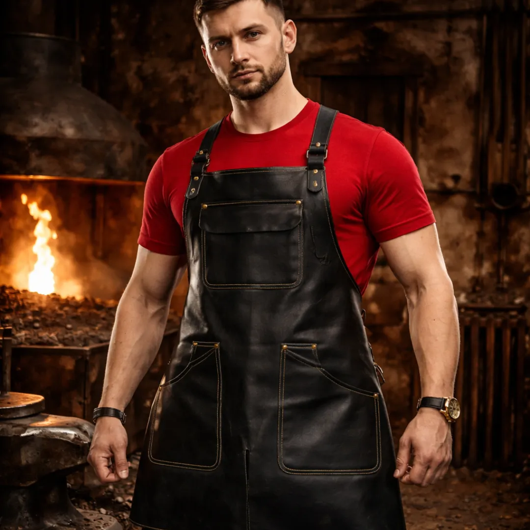 Untitled-4.webp Blacksmith Leather Apron with Split Leg - Image 1