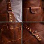 Imperial Maker Brown Crazy Horse Leather Apron - Image 2