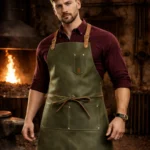 Eternal Craft Green Crazy Horse Leather Apron