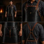 Titan Guard Blacksmith Crazy Horse Leather Apron - Image 2