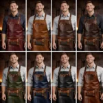 Molten Metal Crazy Horse Leather Apron - Image 3