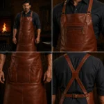 Master Craft Blacksmith Crazy Horse Leather Apron - Image 2