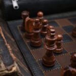 Magnetic Roll-up Leather Chess Set - Image 9