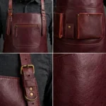 Hammerhead Heavy-Duty Blacksmith Crazy Horse Leather Apron - Image 2
