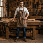 Timber Guard Brown Leather Carpentry Apron