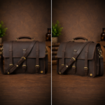 Custom 15” Leather Laptop Messenger Bag