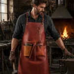 Classic Armor Brown Crazy Horse Leather Blacksmith Apron
