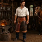 Equestrian Essential Pull Up Leather Farrier Apron