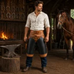 Handcrafted Pull Up Farrier Leather Apron