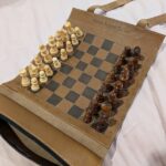 Magnetic Roll-up Leather Chess Set - Image 10