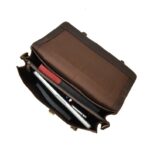 Personalized Leather Messenger Bag for 15" Laptop - Image 7
