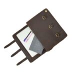 Personalized Leather Messenger Bag for 15" Laptop - Image 6